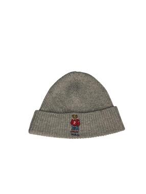 Polo Ralph Lauren Polo Bear Beanie Grey Knit Hat One Size